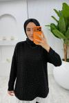 Siyah Taşlı Oysho Takım Tesettür Giyim