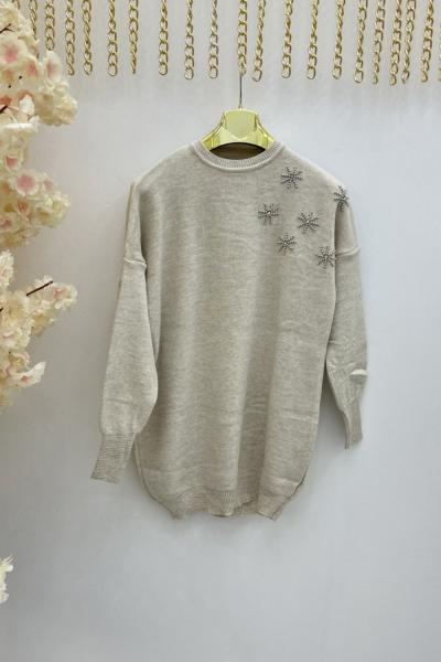 Taş İncili Kazak Tesettür Giyim