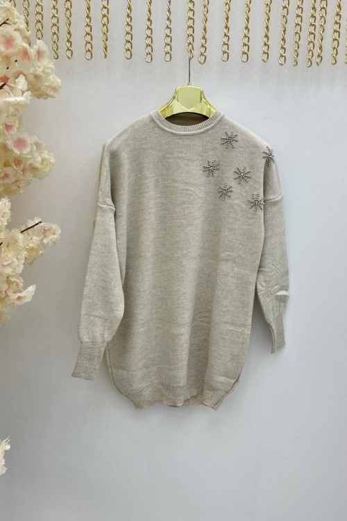 Taş İncili Kazak Tesettür Giyim