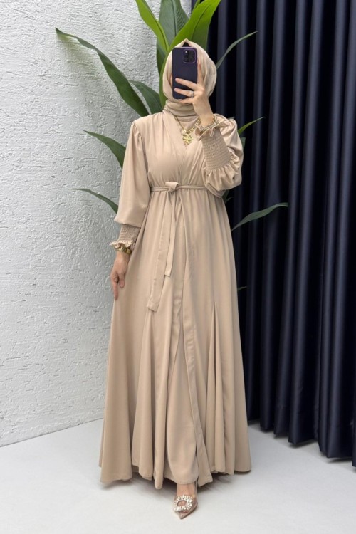 Taş  Mihra  Abaya Takım Tesettür Giyim