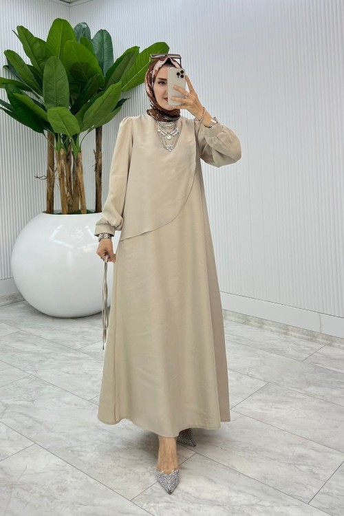 Taş Premium Paris Elbise Tesettür Giyim