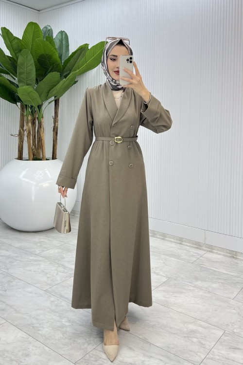 Toprak  Premium Sahra Ferace Elbise Tesettür Giyim