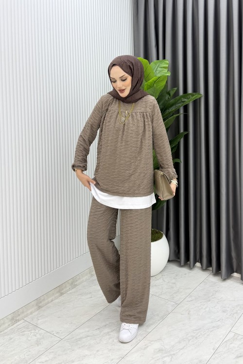 Toprak Zeyzey Takım Tesettür Giyim