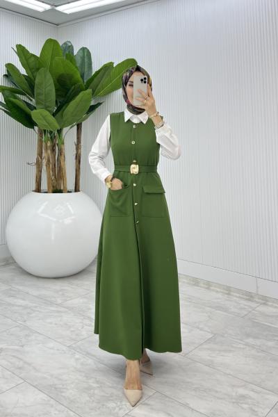 Yeşil Sude Jile Tesettür Giyim