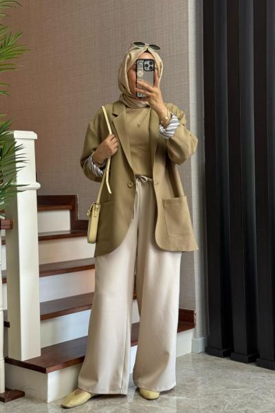 Carleen Ceket  Bambu yeşil