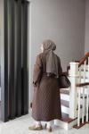 SAGE KAPİTONE MONT  KAHVERENGİ