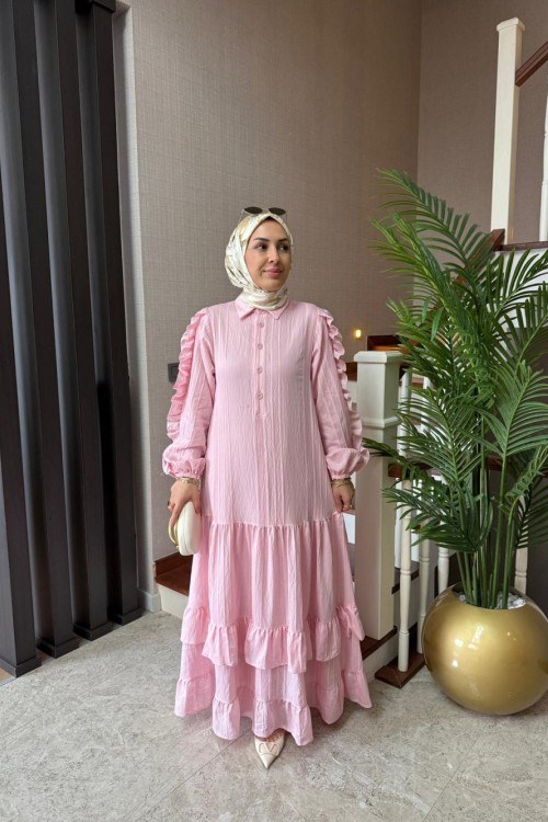 Sahara Elbise Pembe