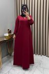 Ahsen Elbise Bordo
