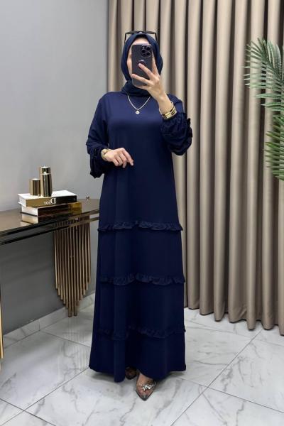 Bergen Elbise Lacivert