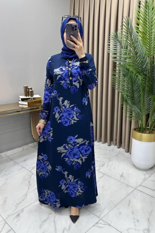 Bilge Elbise Lacivert