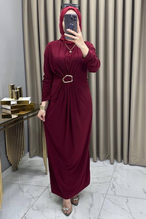 Bircan Elbise Bordo