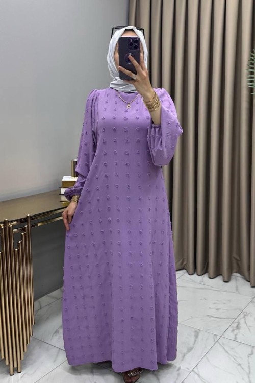 Gülru Elbise Leylak