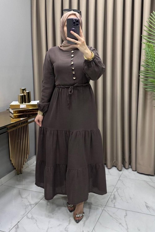 Gülşah Elbise Kahve