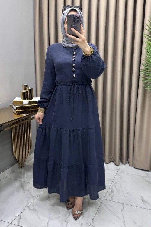 Gülşah Elbise Lacivert