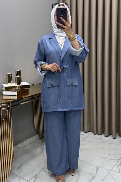 Larin Keten Takım Koyu Mavi