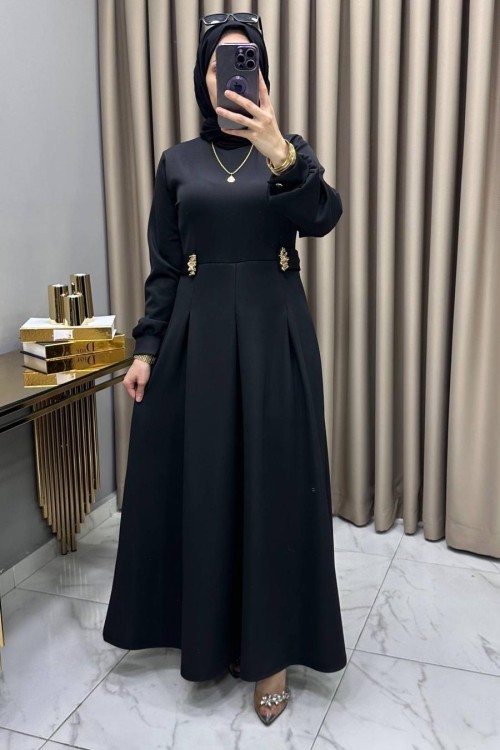 Öznur Elbise Siyah
