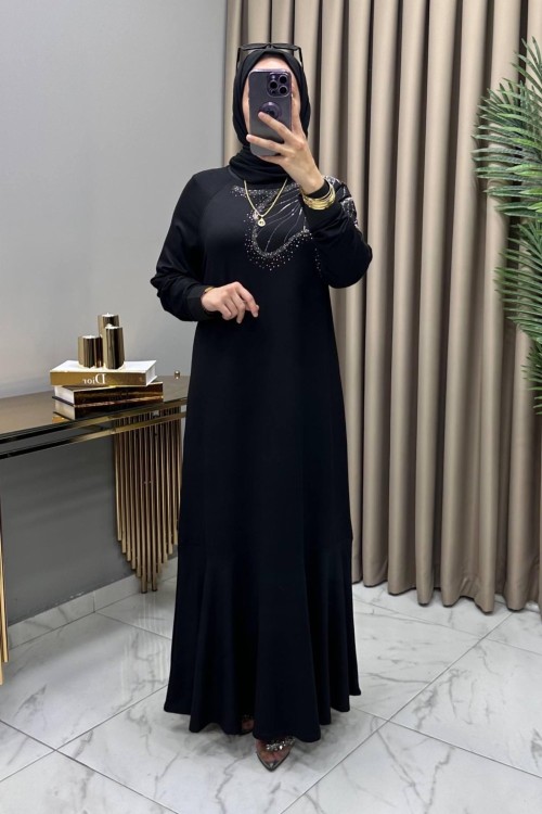 Seven Abiye Elbise Siyah