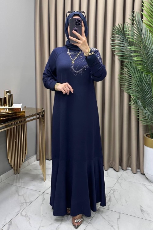 Seven Abiye Elbise Lacivert