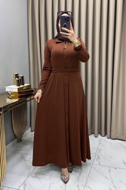 Şilan Elbise Kahve