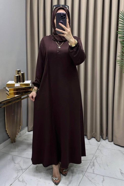 Sonay Elbise Kahverengi