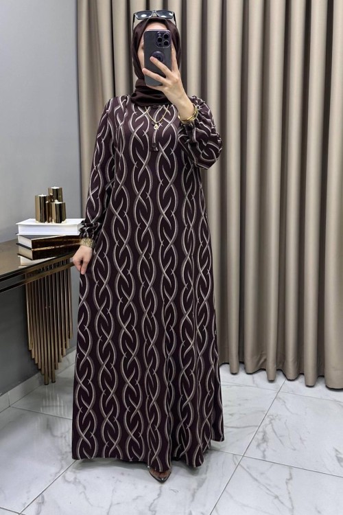 Şükran Elbise Kahve