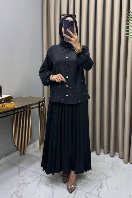 Suzan Etekli Takım Siyah