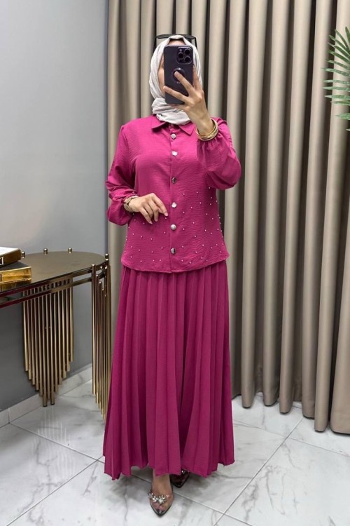 Suzan Etekli Takım Fuşya