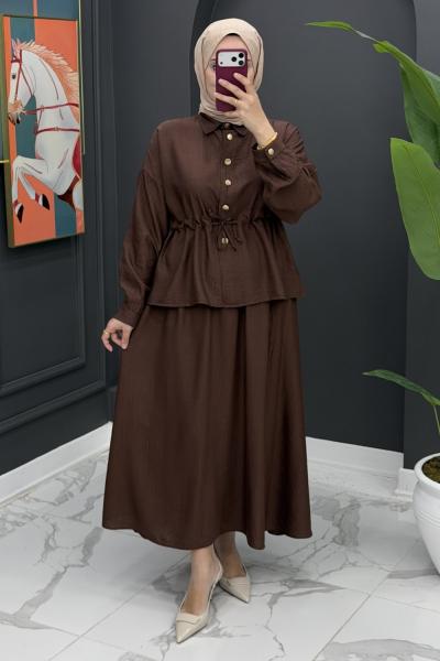 aysel etekli takım - kahve