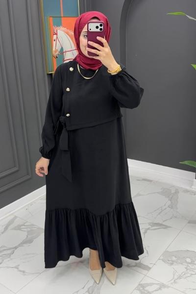 Azize Elbise - SİYAH