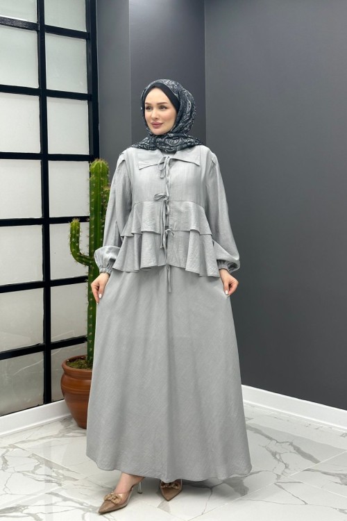 Bedia Etekli Takım - Gri