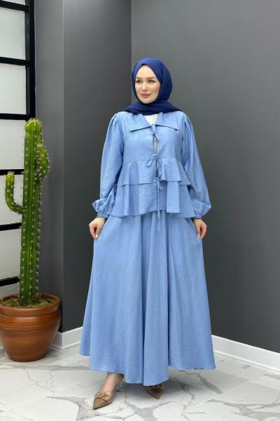 Bedia Etekli Takım - Mavi