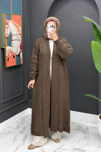 Bu Beril Uzun Hırka - Kahve