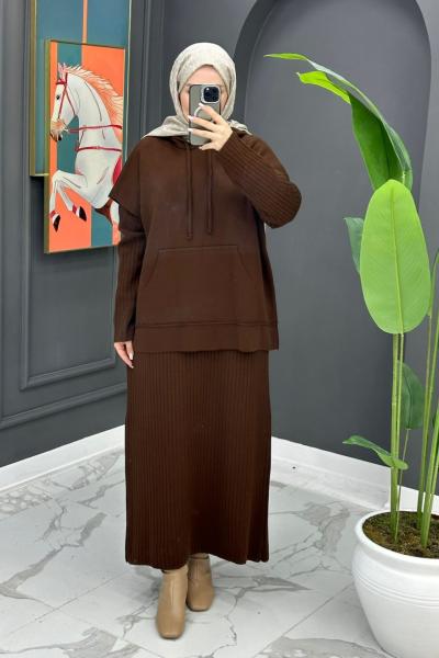 Busem Triko Takım - Kahve