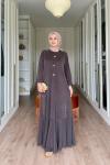 Ceylan Uzun Elbise-Kahve