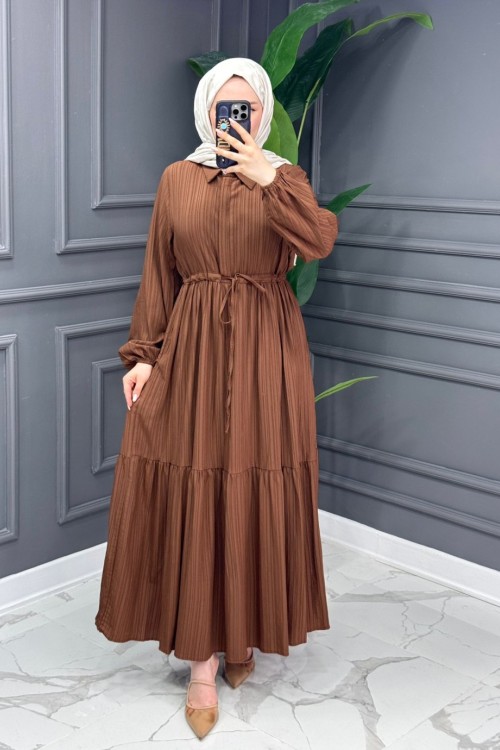 Çisem Elbise - Kahve