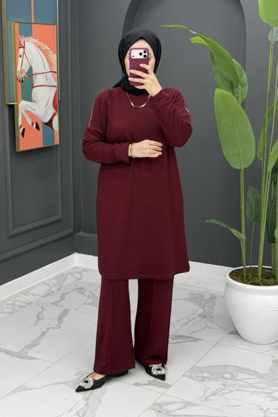 Derin pantolonlu takım