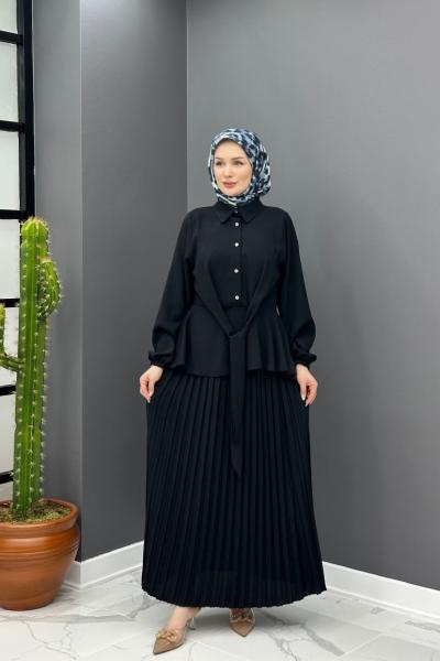 Yasemin Etekli Takım - Siyah