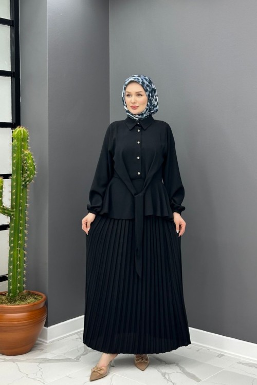 Yasemin Etekli Takım - Siyah