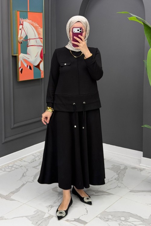 Duru Etekli Takım - Siyah