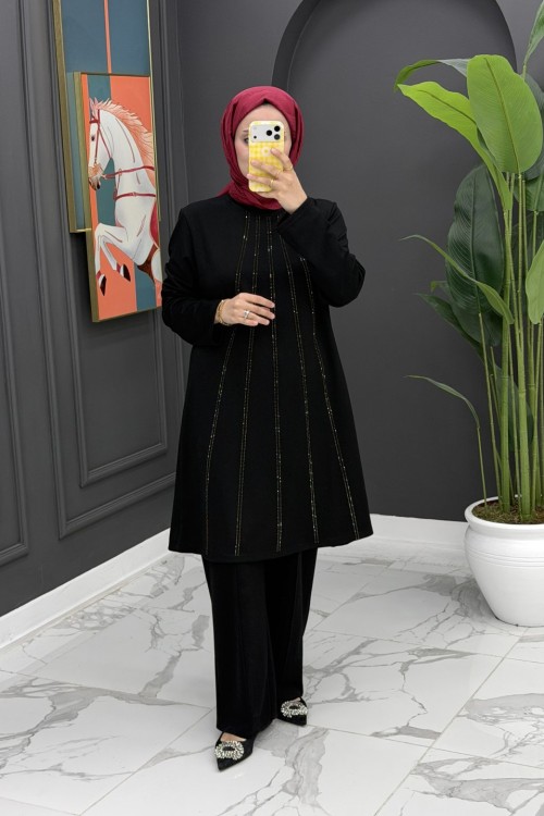 Ela Yazlık Takım - Siyah