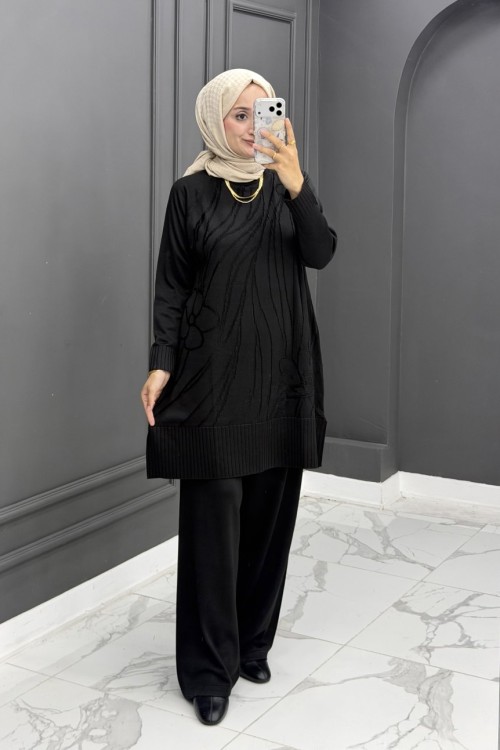 Elfida Merserize Takım - Siyah