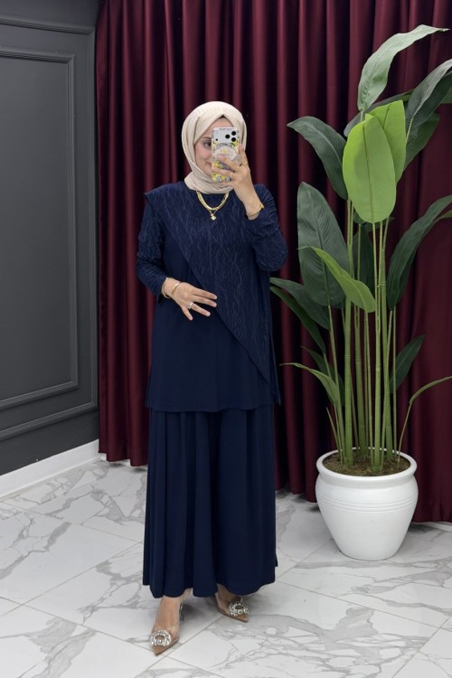 Gayem Bol Pantolonlu Takım - laci