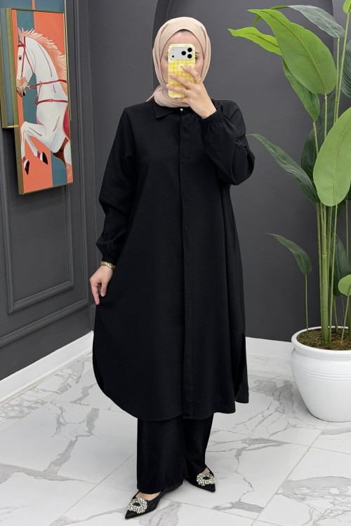 Hanife Uzun Takım - Siyah