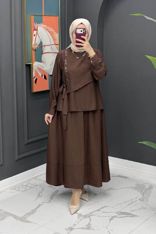 Hilal Etekli Takım - kahve