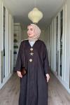Liva Kot Kimono-Kahverengi