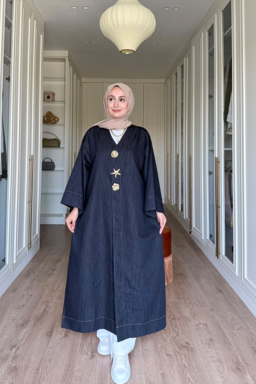 Liva Kot Kimono-Koyu Mavi