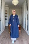 Liva Kot Kimono-Açık Mavi