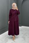 Mihrican Etekli Takım - mürdüm