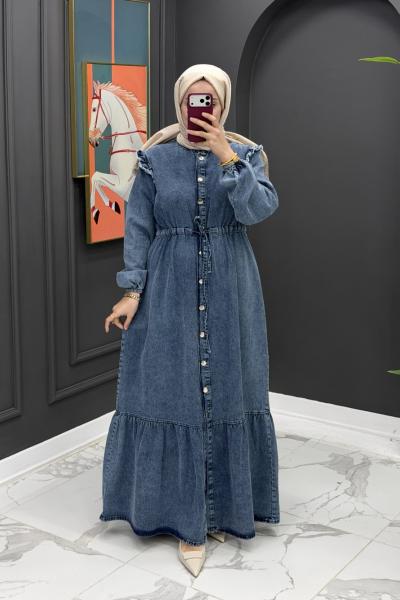 Mira Kot Elbise - Mavi