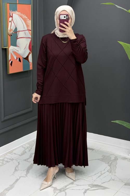 Necla Etekli Takım - Bordo